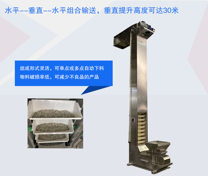 具有提升高度高、防破碎、多點(diǎn)下料等特點(diǎn)